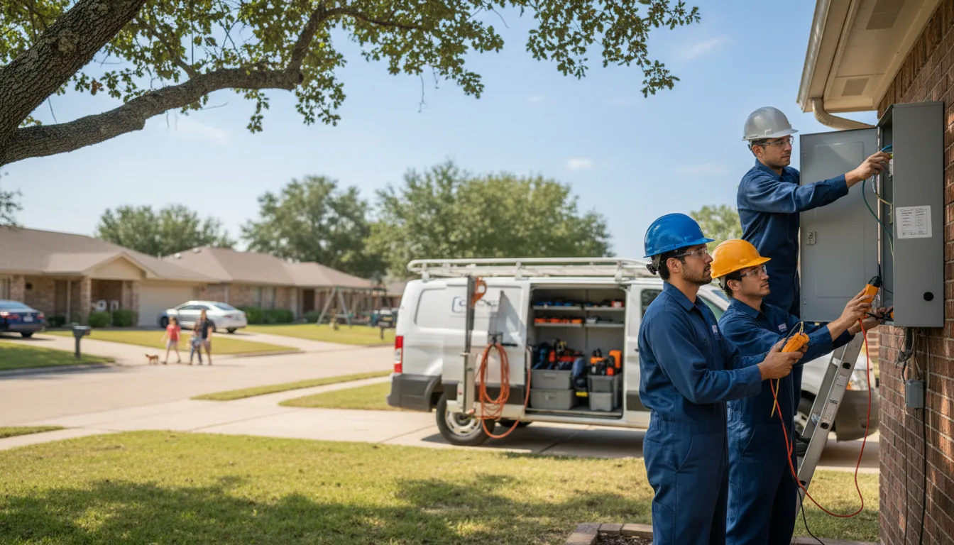 Certified electrician providing emergency electrical services in Dublin, OH